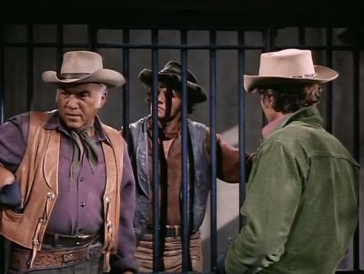 Ben and Joe lock Luke Harper (Joe Don Baker) in the jail season 10 Muddy.jpg