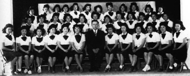 Manzanar High All Girls A Capella Choir under the direction of Lou Frizzell.jpg